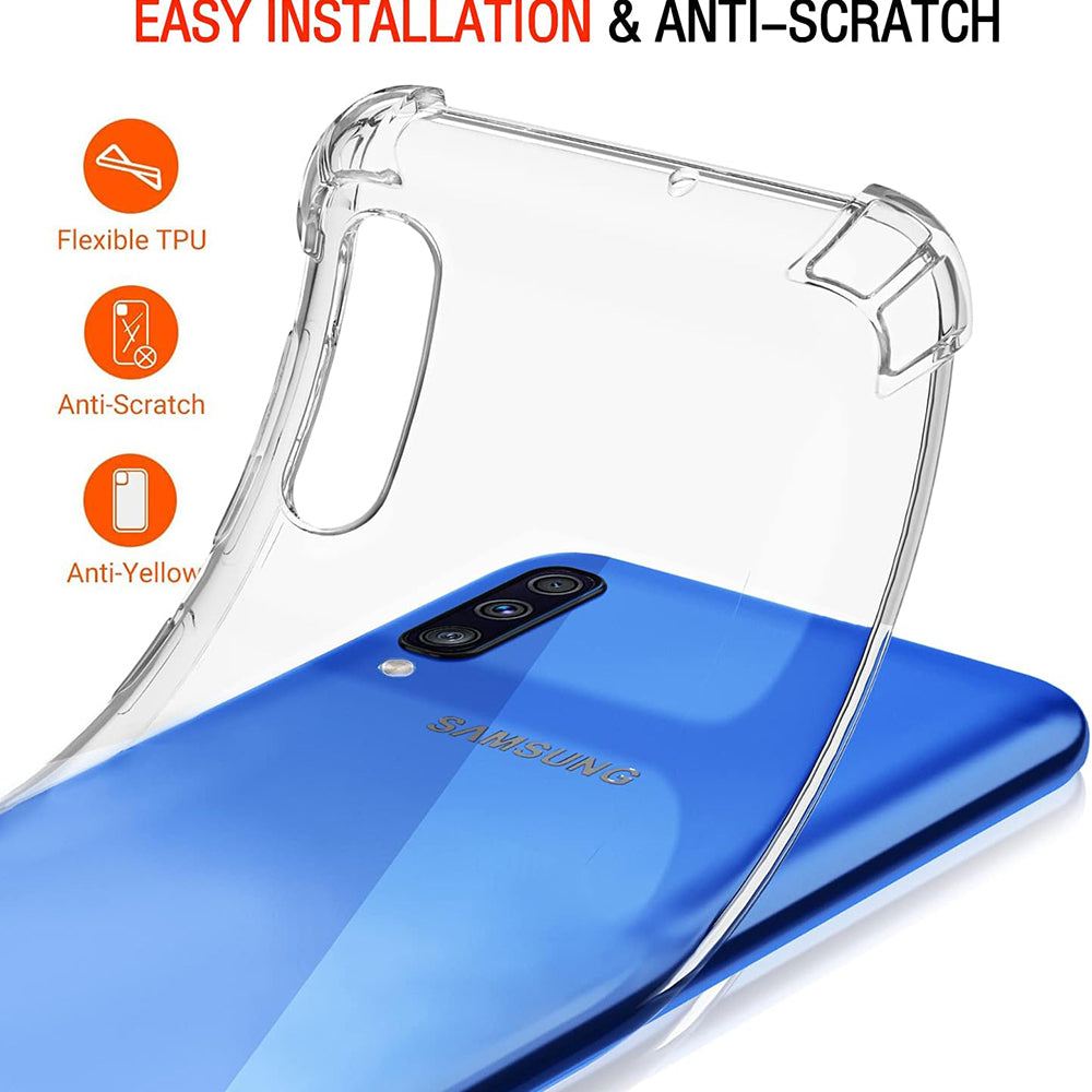 Tok Samsung Galaxy A50s A507 / A30s A307 / A50 A505 készülékhez, Techsuit, ütésálló, átlátszó
