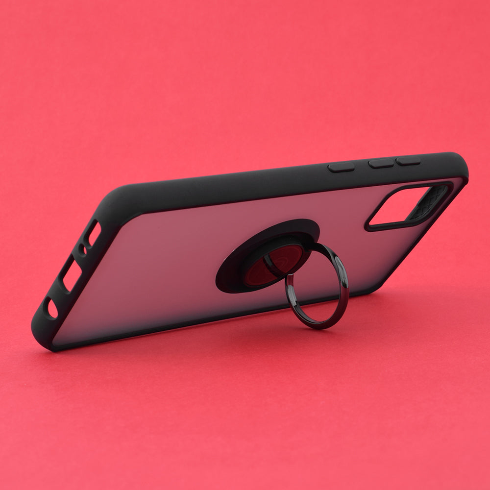 Tok Samsung Galaxy A51 A515-hez, Techsuit, Glinth, Fekete