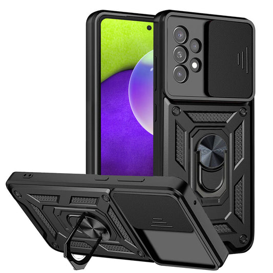 Tok Samsung Galaxy A52s 5G A528 / A52 5G A526 / A52 A525, Techsuit, CamShield, Fekete
