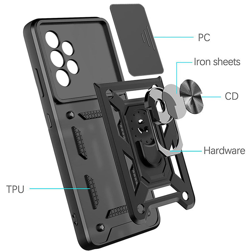 Tok Samsung Galaxy A52s 5G A528 / A52 5G A526 / A52 A525, Techsuit, CamShield, Zöld