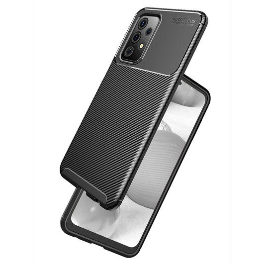 Tok Samsung Galaxy A52s 5G A528 / A52 5G A526 / A52 A525, Techsuit, CarbonFiber, Fekete