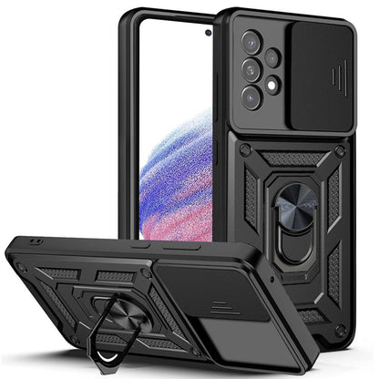Tok Samsung Galaxy A53 5G A536-hoz, Techsuit, CamShield, Fekete