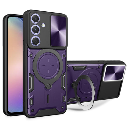 Tok Samsung Galaxy A54 A546-hoz, Techsuit, CamGuard Pro, Lila