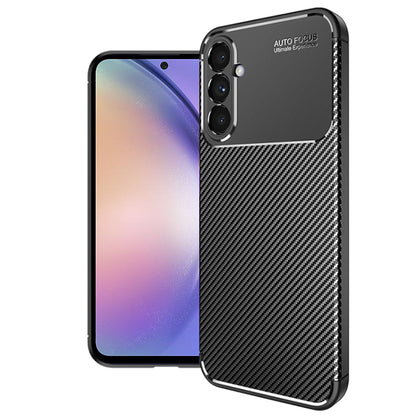 Tok Samsung Galaxy A54 A546-hoz, Techsuit, CarbonFiber, Fekete