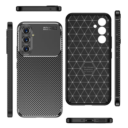 Tok Samsung Galaxy A54 A546-hoz, Techsuit, CarbonFiber, Fekete