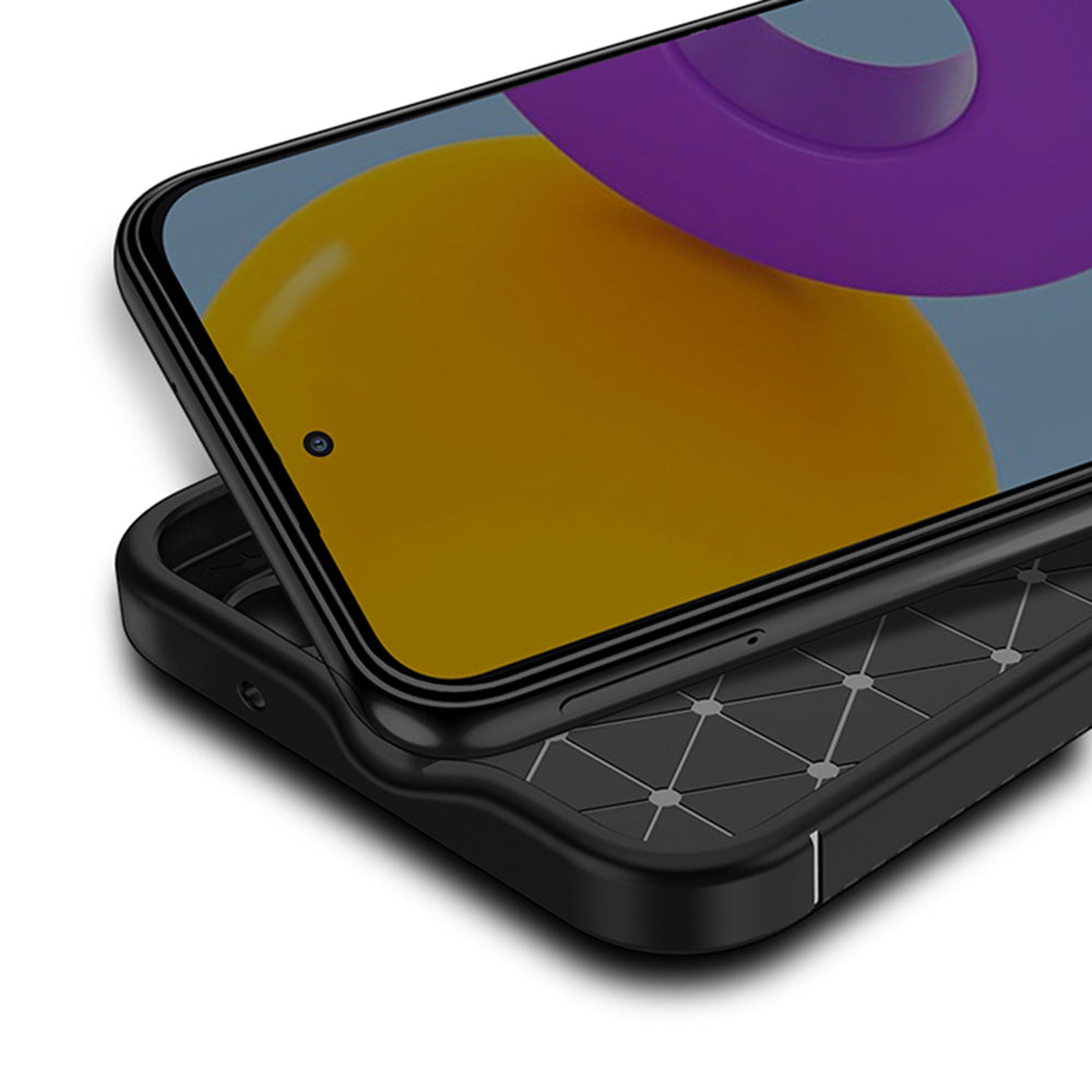 Tok Samsung Galaxy A54 A546-hoz, Techsuit, CarbonFiber, Fekete
