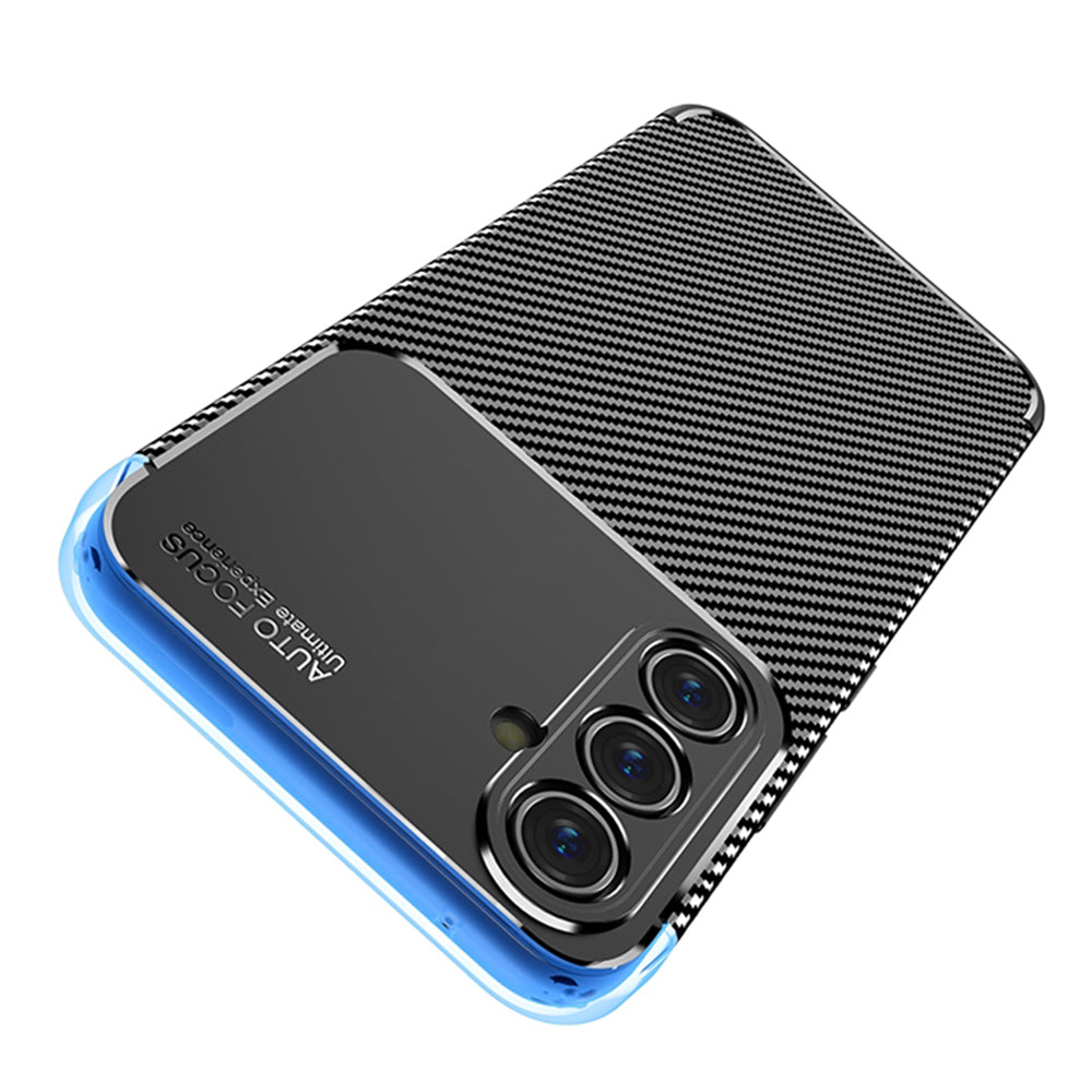 Tok Samsung Galaxy A54 A546-hoz, Techsuit, CarbonFiber, Fekete