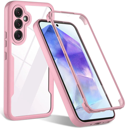 Tok Samsung Galaxy A54 A546-hoz, Techsuit, ColorVerse 360, Rózsaszín
