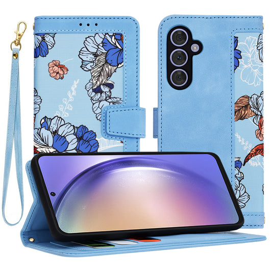 Tok Samsung Galaxy A54 A546-hoz, Techsuit, FlipCraft, Kék