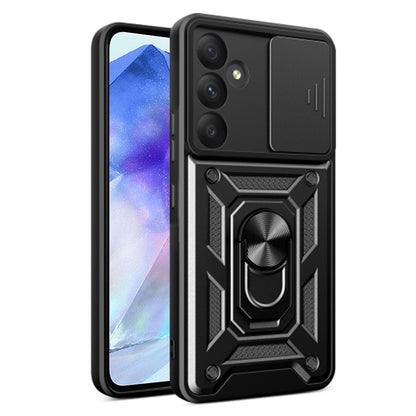 Tok Samsung Galaxy A55 5G A556-hoz, Techsuit, CamShield, Fekete