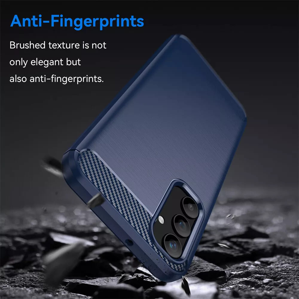Case for Samsung Galaxy A55 5G A556, Techsuit, Carbon, Blue