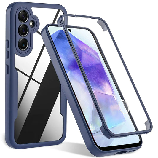 Tok Samsung Galaxy A55 5G A556-hoz, Techsuit, ColorVerse 360, Kék