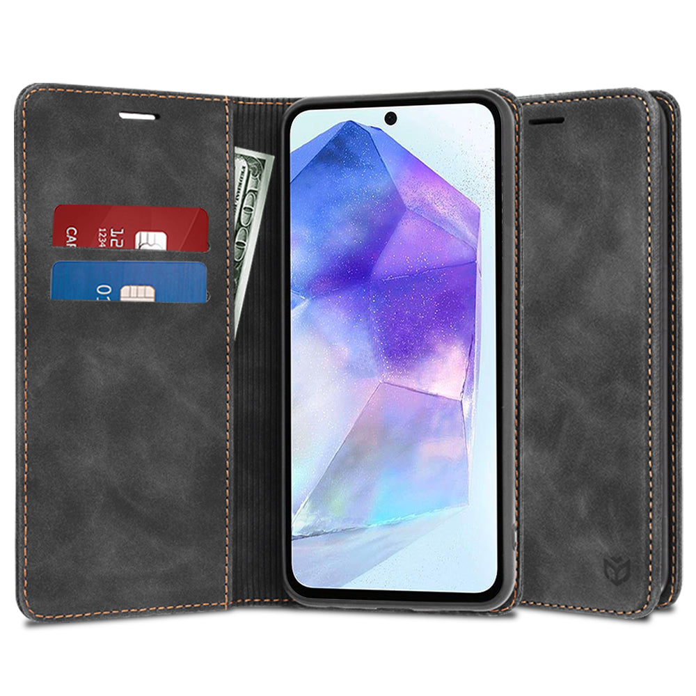 Tok Samsung Galaxy A55 5G A556-hoz, Techsuit, Confy, Fekete