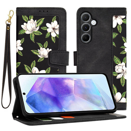 Tok Samsung Galaxy A55 5G A556-hoz, Techsuit, FlipCraft, Fekete
