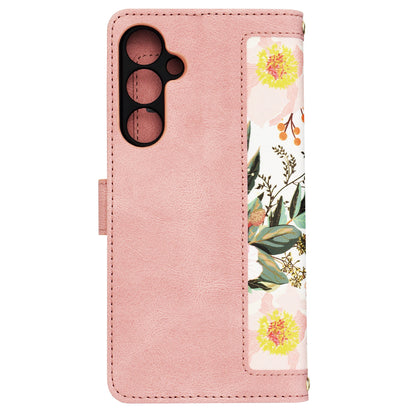 Tok Samsung Galaxy A55 5G A556-hoz, Techsuit, FlipCraft, Rózsaszín