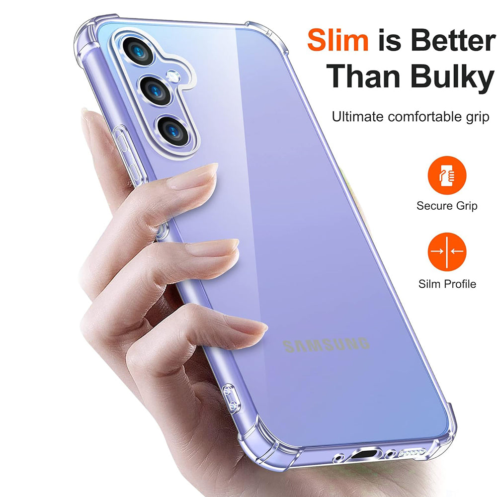 Samsung Galaxy A55 5G A556 tok, Techsuit, Ütésálló Átlátszó, Átlátszó