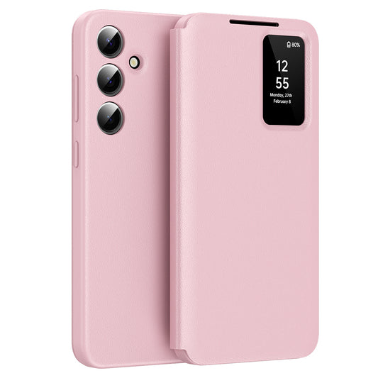 Tok Samsung Galaxy A55 5G A556-hoz, Techsuit, SmartView, Rózsaszín