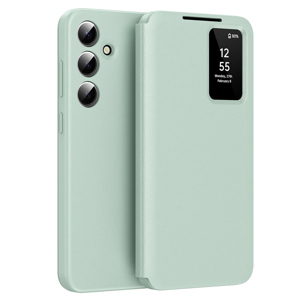 Tok Samsung Galaxy A55 5G A556-hoz, Techsuit, SmartView, Zöld