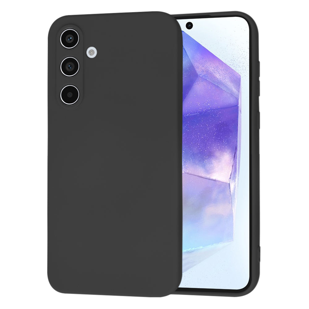 Tok Samsung Galaxy A55 5G A556-hoz, Techsuit, SoftFlex, Fekete