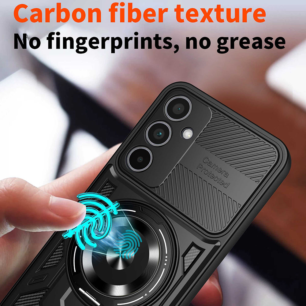 Tok Samsung Galaxy A56 A566 / A36 A366-hoz, Techsuit, RuggedCam, Lila