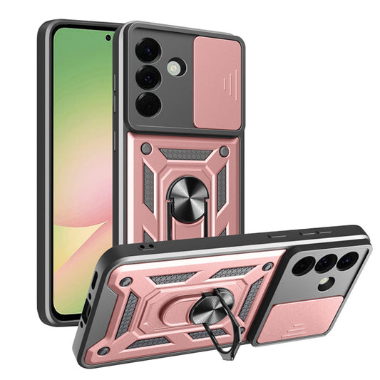Tok Samsung Galaxy A56 A566-hez, Techsuit, CamShield, Rózsaszín