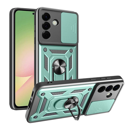 Tok Samsung Galaxy A56 A566-hez, Techsuit, CamShield, Zöld