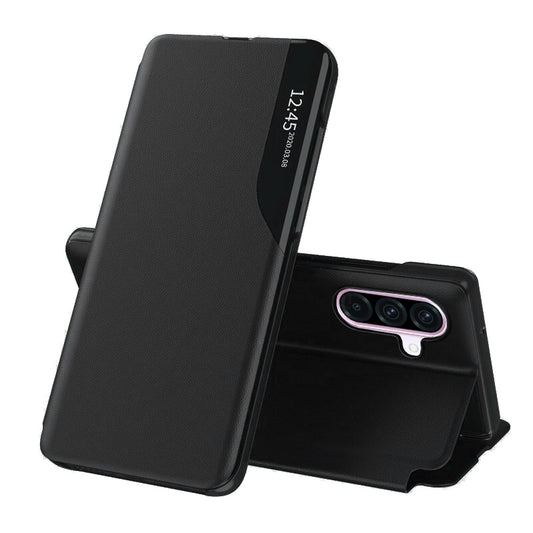 Tok Samsung Galaxy A56 A566-hoz, Techsuit, eFold, Fekete