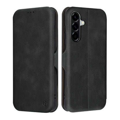 Tok Samsung Galaxy A56 A566-hoz, Techsuit, Safe Wallet Plus, Fekete