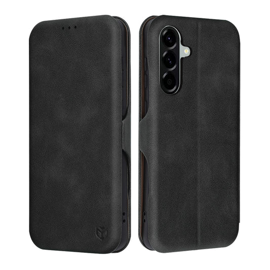 Tok Samsung Galaxy A56 A566-hoz, Techsuit, Safe Wallet Plus, Fekete