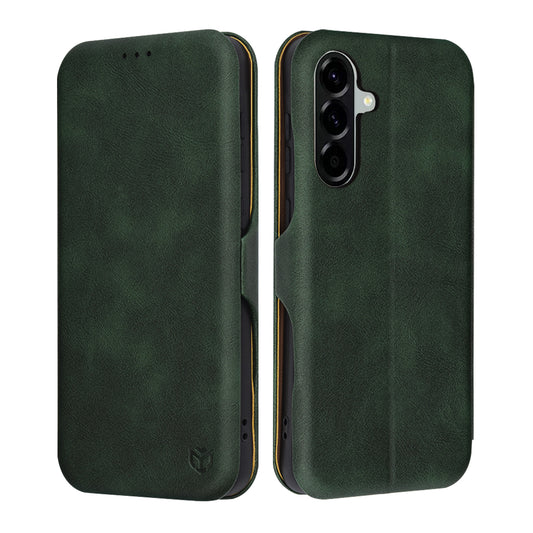 Tok Samsung Galaxy A56 A566-hoz, Techsuit, Safe Wallet Plus, Zöld