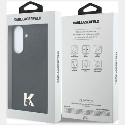 Tok Samsung Galaxy A57 5G-hez, Karl Lagerfeld, Karl fej logó, fekete