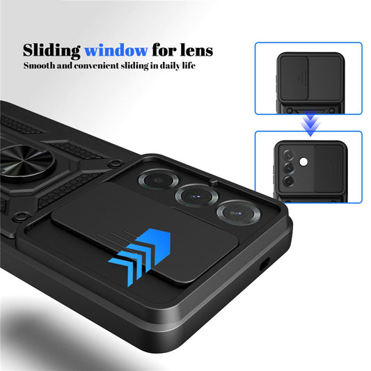 Tok Samsung Galaxy A57 5G-hez, Techsuit, CamShield, Zöld