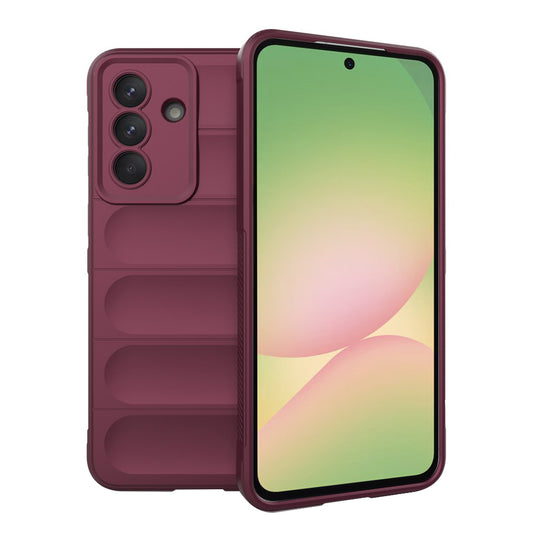 Tok Samsung Galaxy A57 5G-hez, Techsuit, Magic Shield, Cseresznyepiros