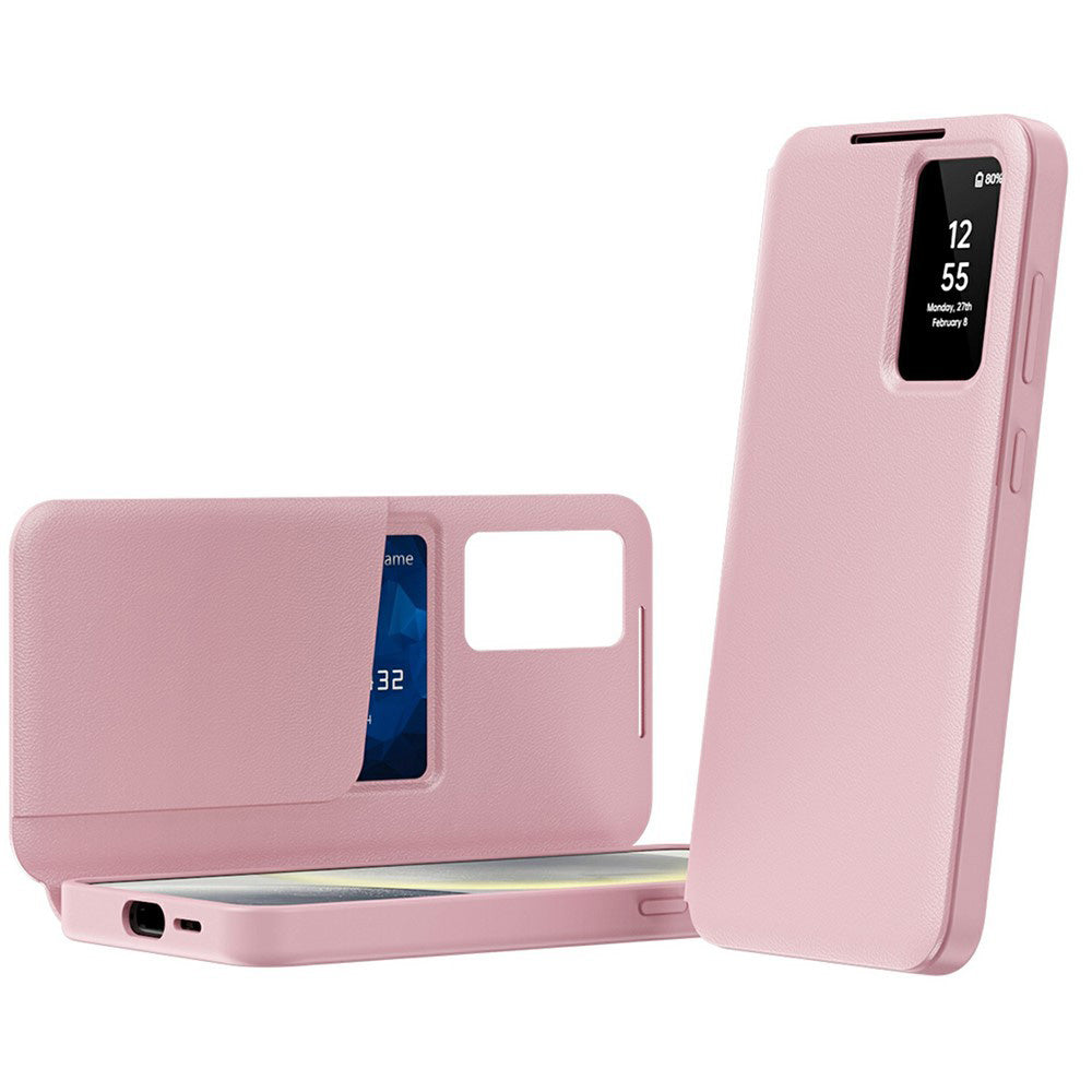Tok Samsung Galaxy A57 5G-hez, Techsuit, SmartView, Rózsaszín