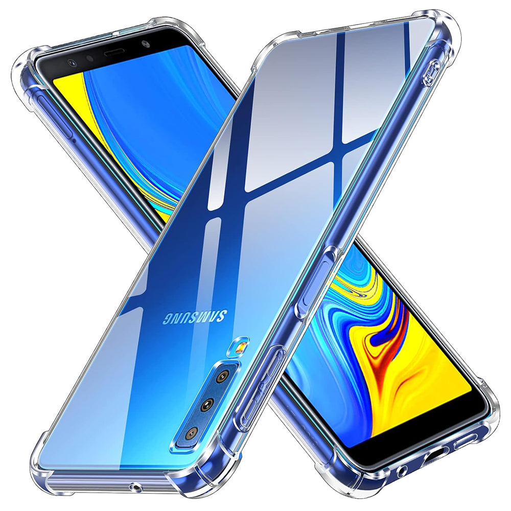 Tok Samsung Galaxy A7 (2018) A750-hez, Techsuit, Ütésálló Átlátszó, Átlátszó