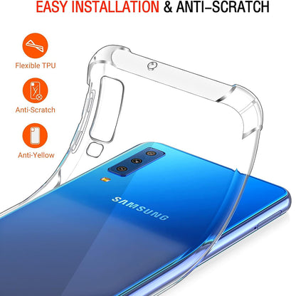 Tok Samsung Galaxy A7 (2018) A750-hez, Techsuit, Ütésálló Átlátszó, Átlátszó