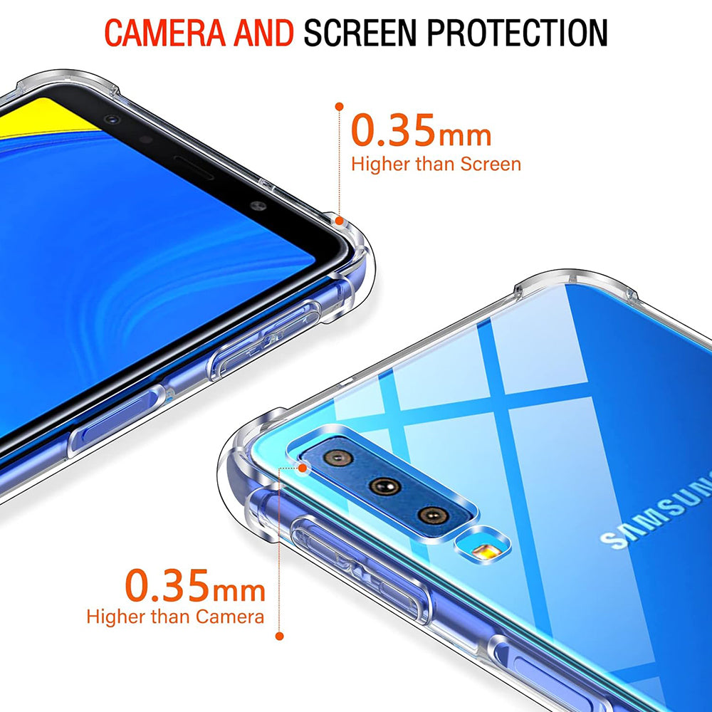 Tok Samsung Galaxy A7 (2018) A750-hez, Techsuit, Ütésálló Átlátszó, Átlátszó