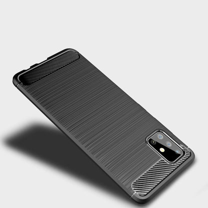 Case for Samsung Galaxy A71 A715, Techsuit, Carbon, Black