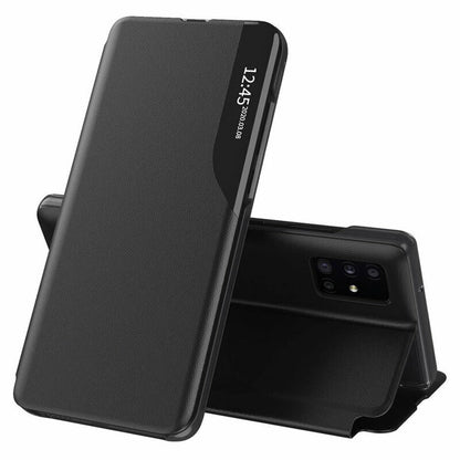 Tok Samsung Galaxy A71 A715-hez, Techsuit, eFold, Fekete