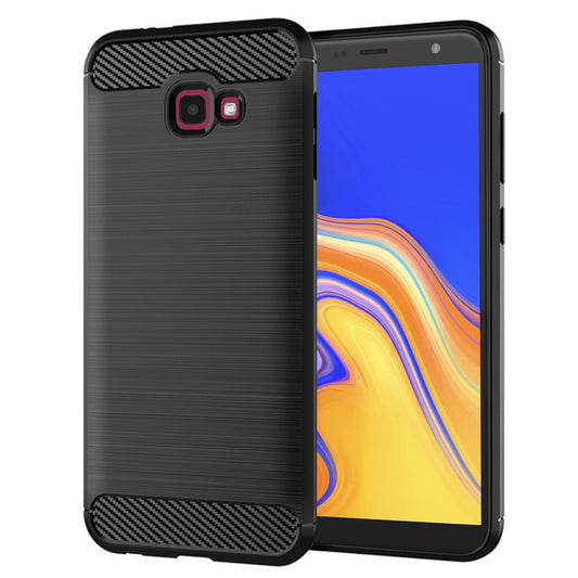 Tok Samsung Galaxy J4 Plus (2018) J415-hez, Techsuit, karbon, fekete