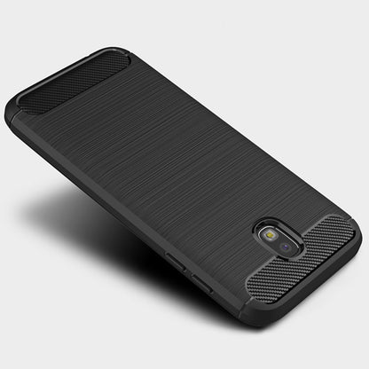 Tok Samsung Galaxy J7 (2017) J730-hoz, Techsuit, karbon, fekete