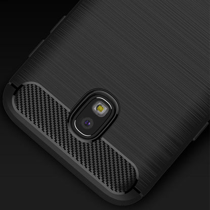 Tok Samsung Galaxy J7 (2017) J730-hoz, Techsuit, karbon, fekete