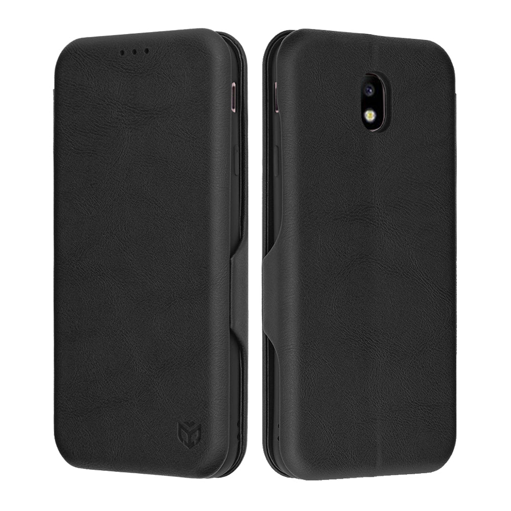 Tok Samsung Galaxy J7 (2017) J730-hoz, Techsuit, Safe Wallet Plus, Fekete
