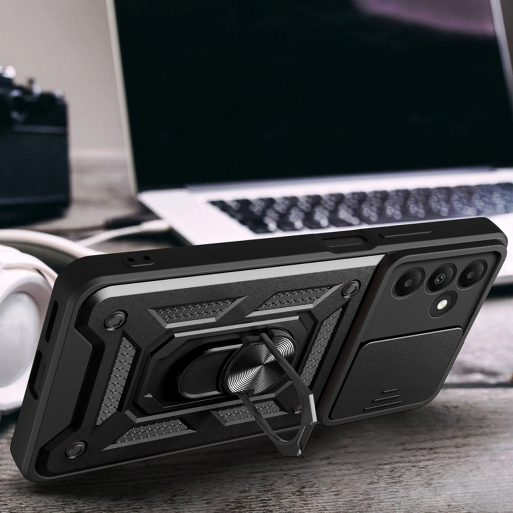 Tok Samsung Galaxy M15-höz, Techsuit, CamShield, rózsaszín