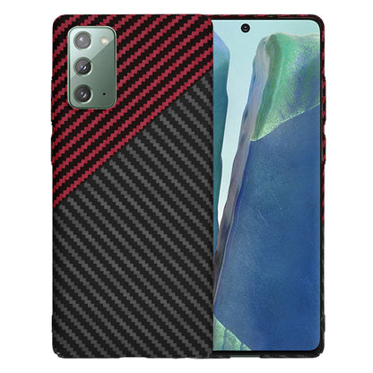 Tok Samsung Galaxy Note 20 5G N981 / Note 20 N980-hoz, Techsuit, Carbonite FiberShell, Fekete Piros