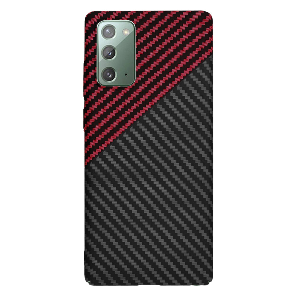 Tok Samsung Galaxy Note 20 5G N981 / Note 20 N980-hoz, Techsuit, Carbonite FiberShell, Fekete Piros