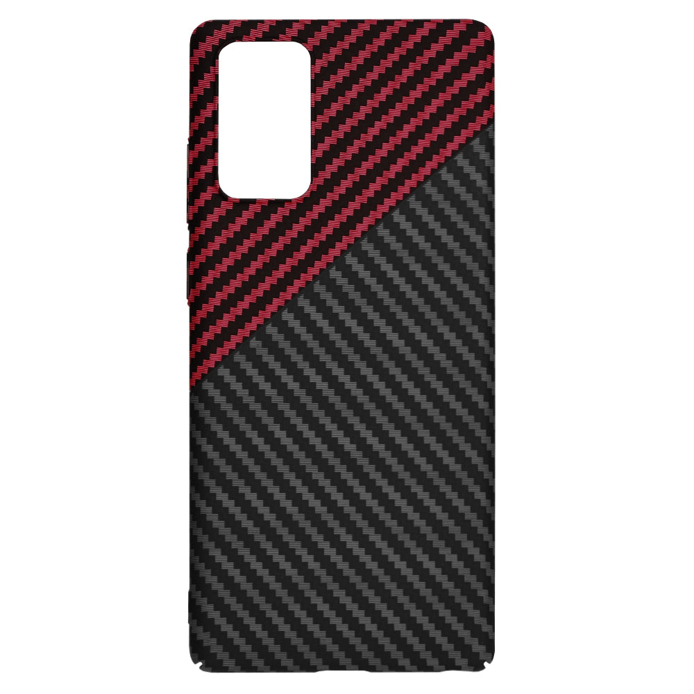 Tok Samsung Galaxy Note 20 5G N981 / Note 20 N980-hoz, Techsuit, Carbonite FiberShell, Fekete Piros