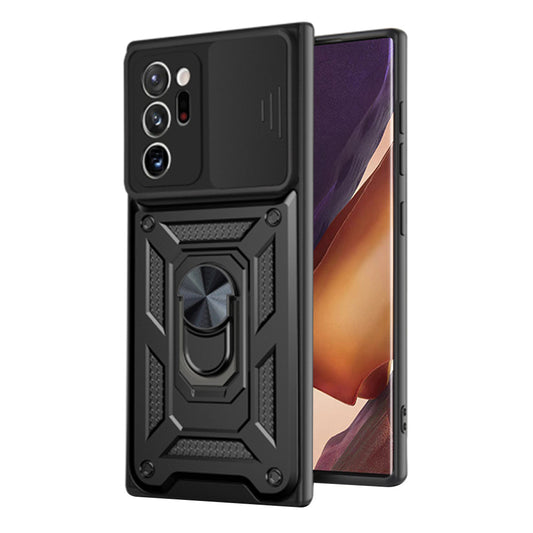 Tok Samsung Galaxy Note 20 Ultra 5G N986 / Note 20 Ultra N985 készülékhez, Techsuit, CamShield, Fekete