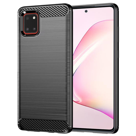 Tok Samsung Galaxy Note10 Lite N770-hez, Techsuit, Karbon, Fekete