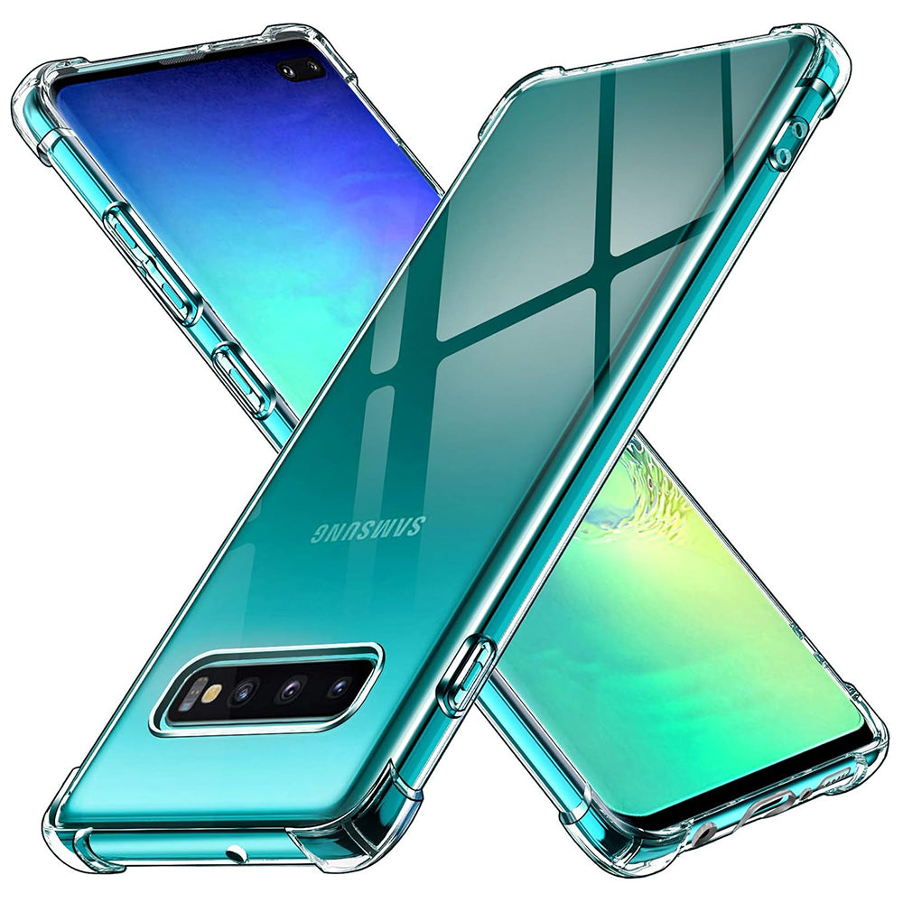 Samsung Galaxy S10+ G975 tok, Techsuit, Ütésálló Átlátszó, Átlátszó